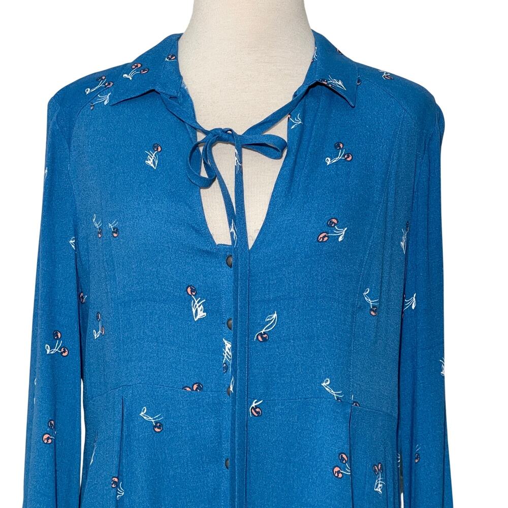Free People SZ S Blue Tunic Dress - Picture 2 of 8